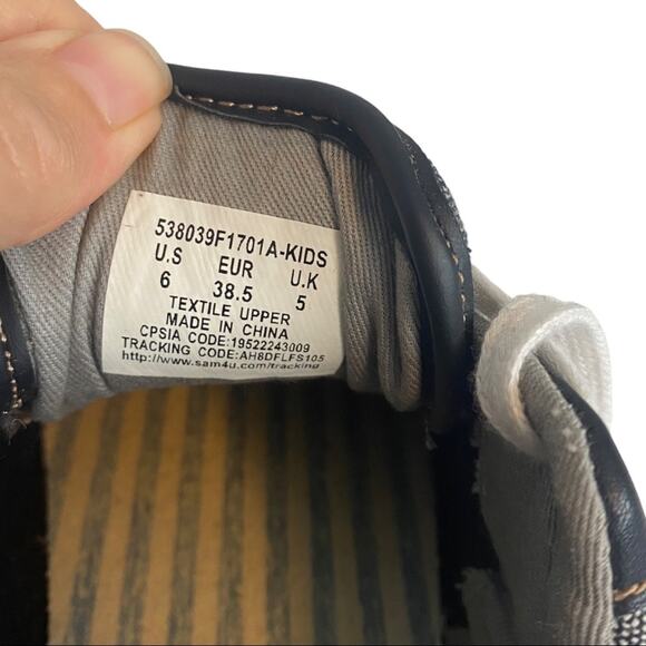 Levis Kids Sneakers Denim Chambray Multi Tonal  Lace Up Low Top Size US 6 - Picture 14 of 15